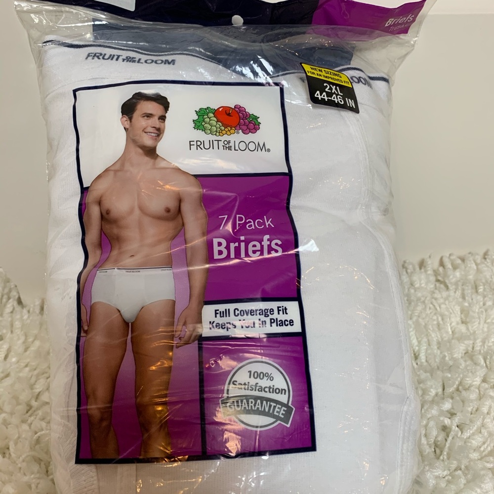 7 pack white brief underwear